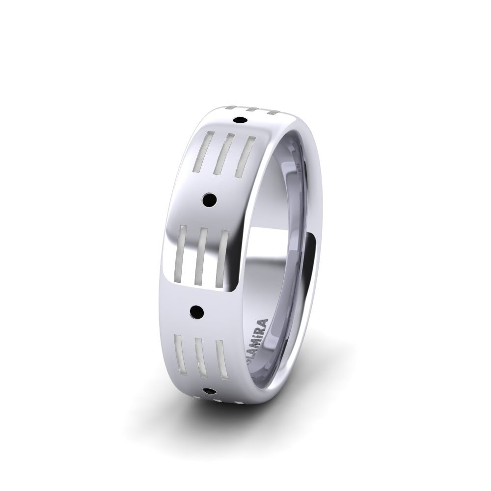 Black Diamond Women's Wedding Ring Dreamy Night 6 mm