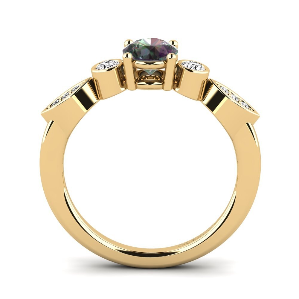 Mystic Topaz Engagement Ring Drigo