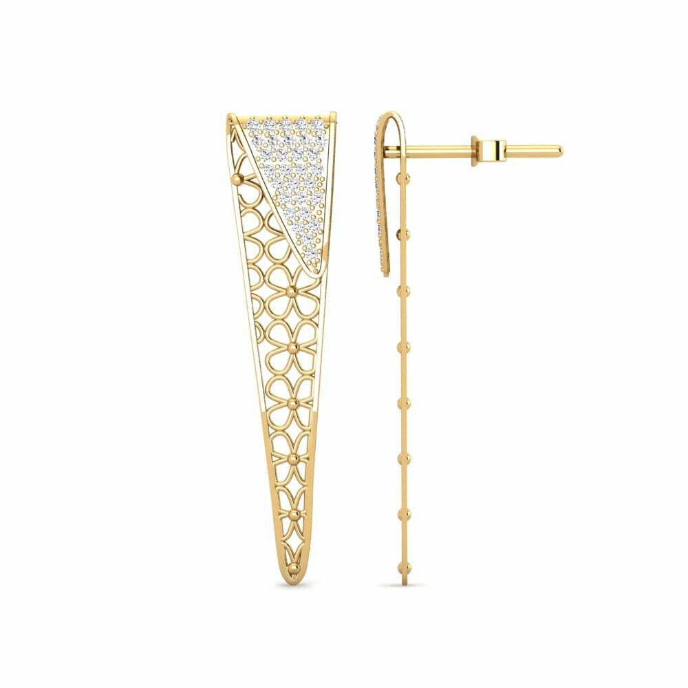 Moissanite Boucle d'oreille femme Droughty