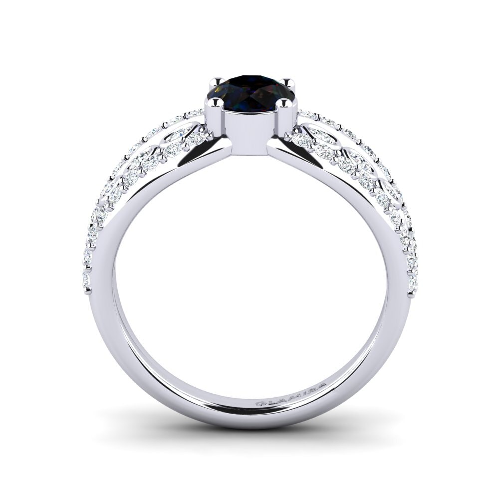 Black Opal Women's Ring Ducchn