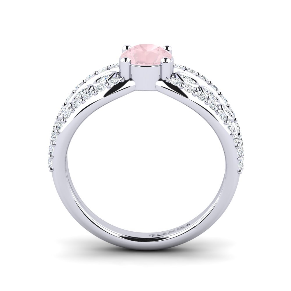 Rose Quartz Women's Ring Ducchn
