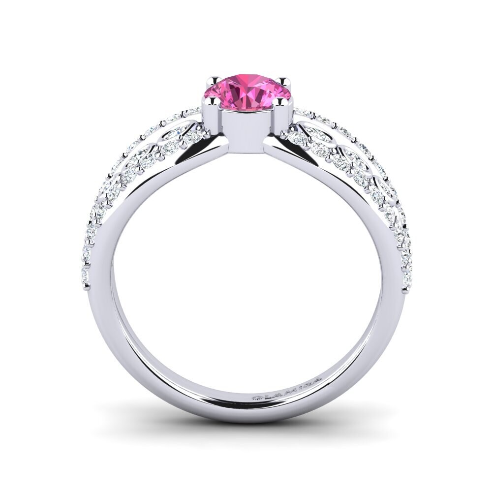 Pink Topaz Women's Ring Ducchn