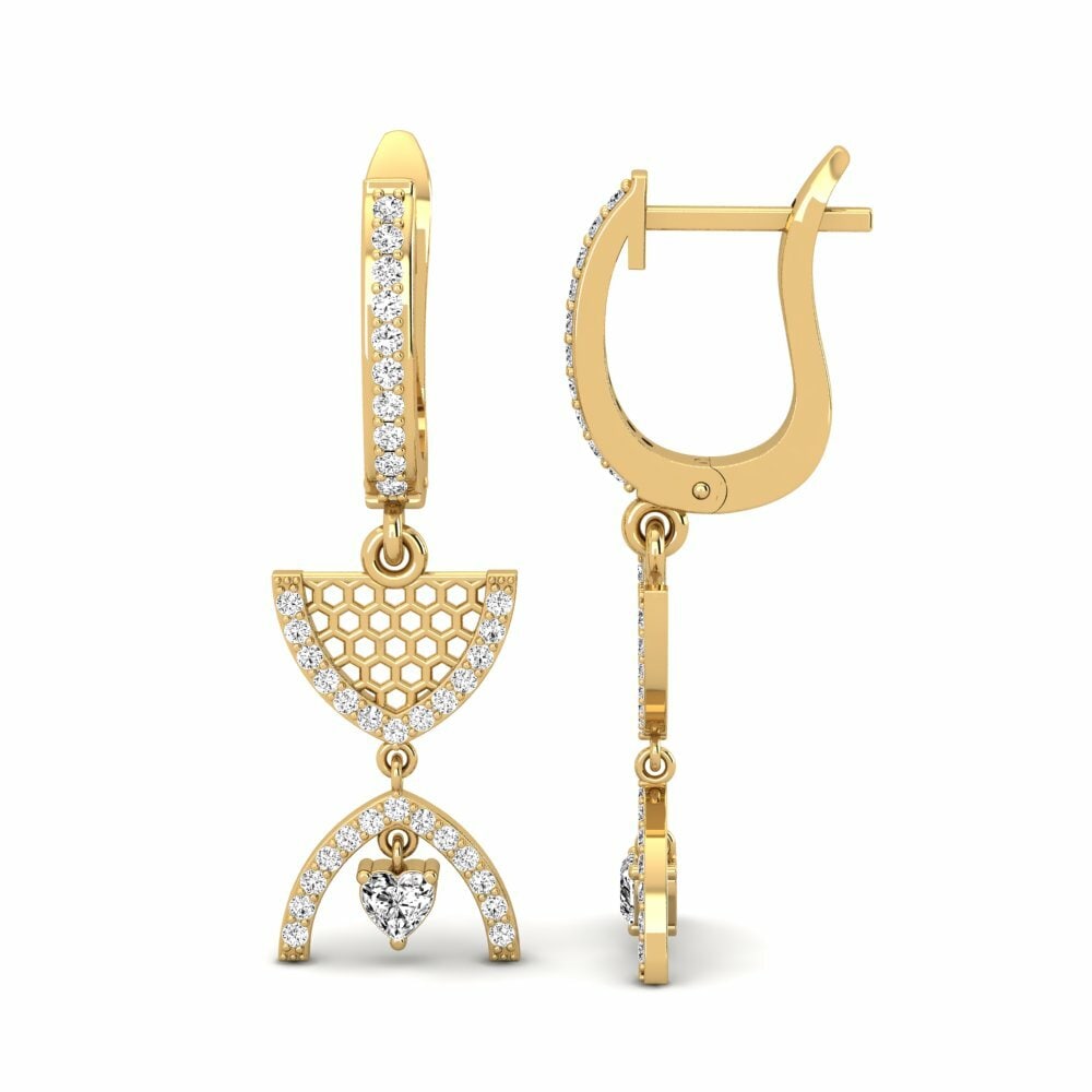 Moissanite Boucle d'oreille femme Dugtrio
