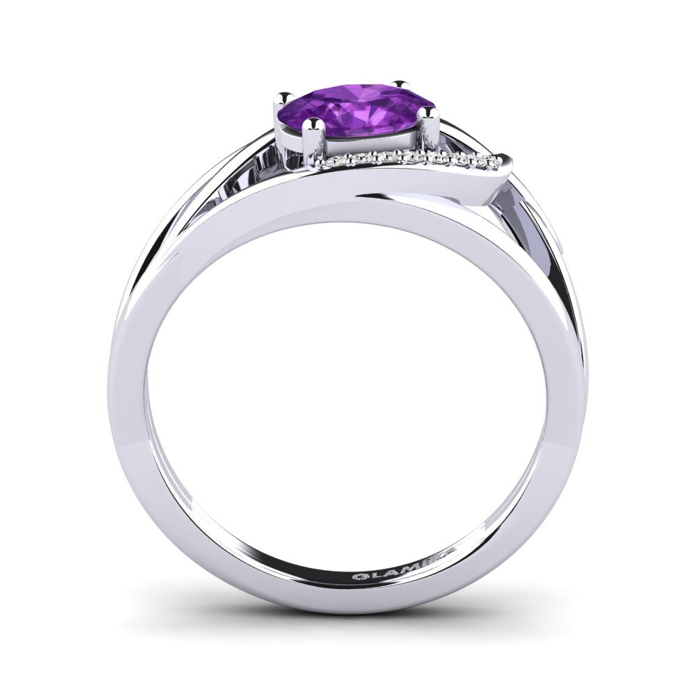 Amethyst Engagement Ring Dulcinia