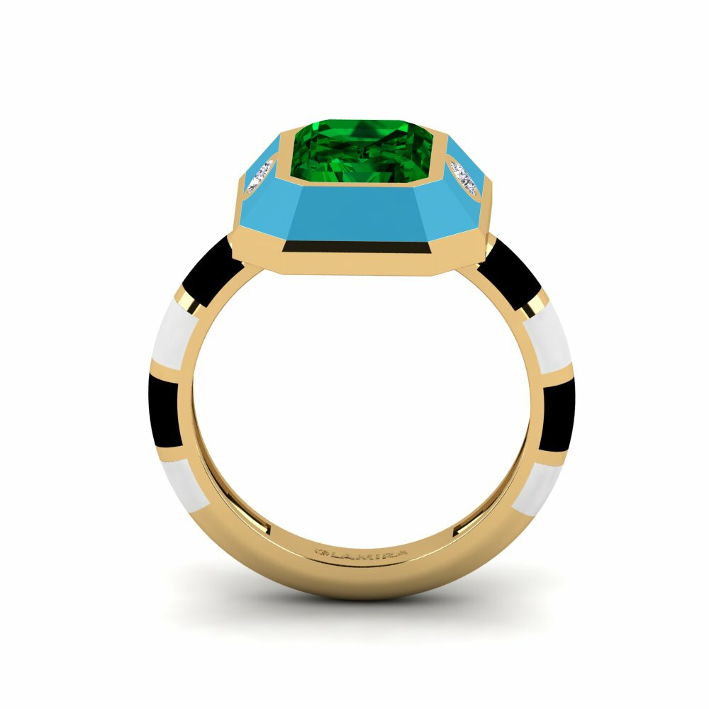 Zircone Vert Bague Dusj