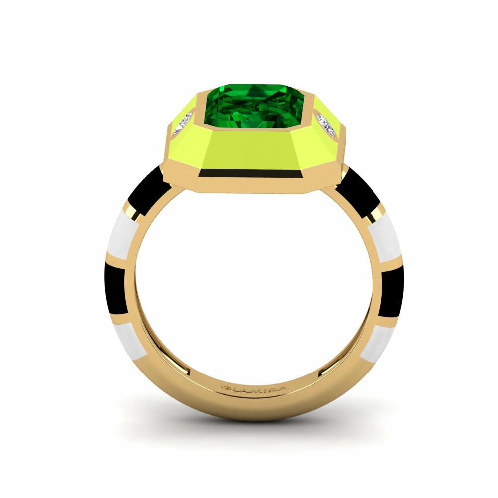 Zircone Vert Bague Dusj