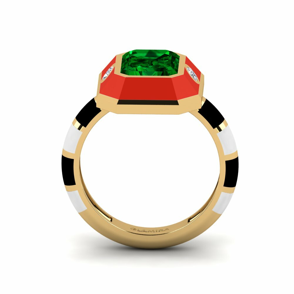 Zircone Vert Bague Dusj