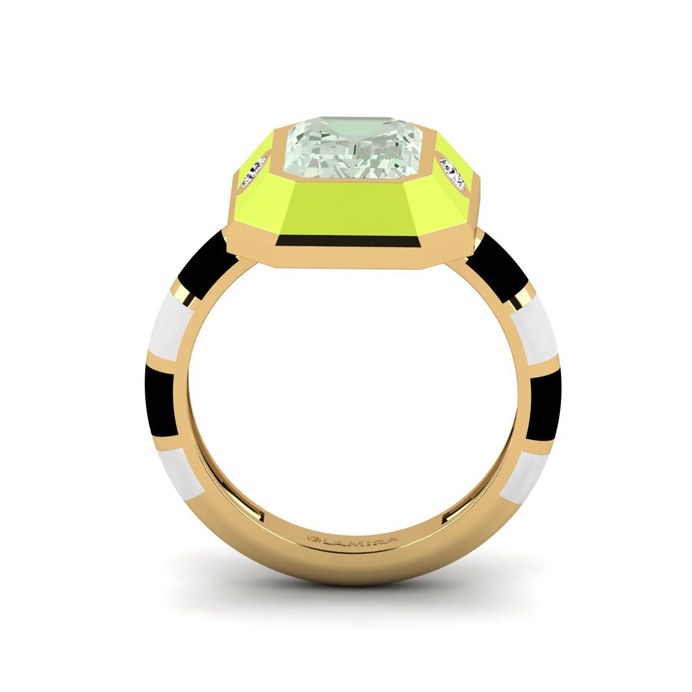 Grüner Amethyst Ring Dusj