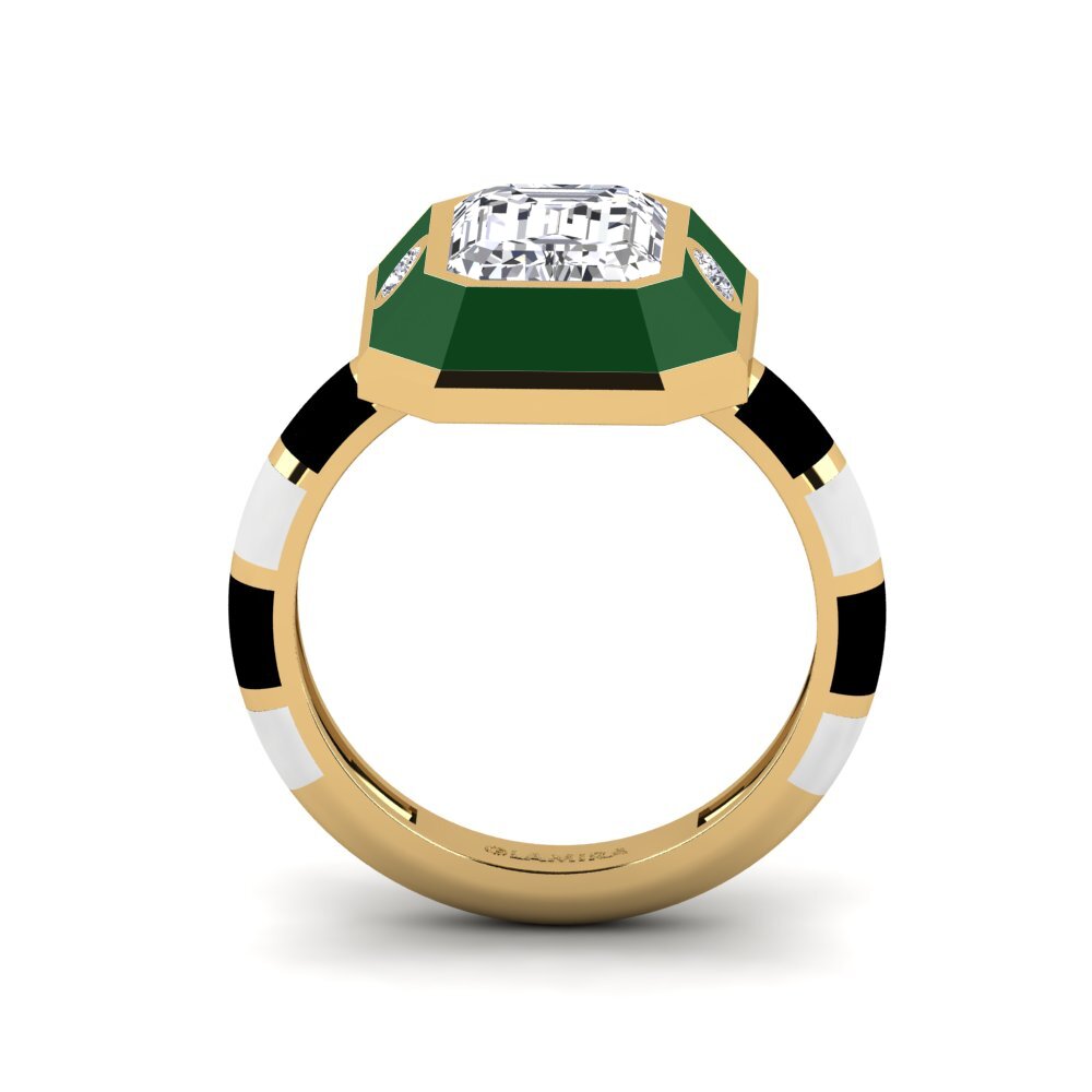 Labor-gezüchteter Diamant Ring Dusj