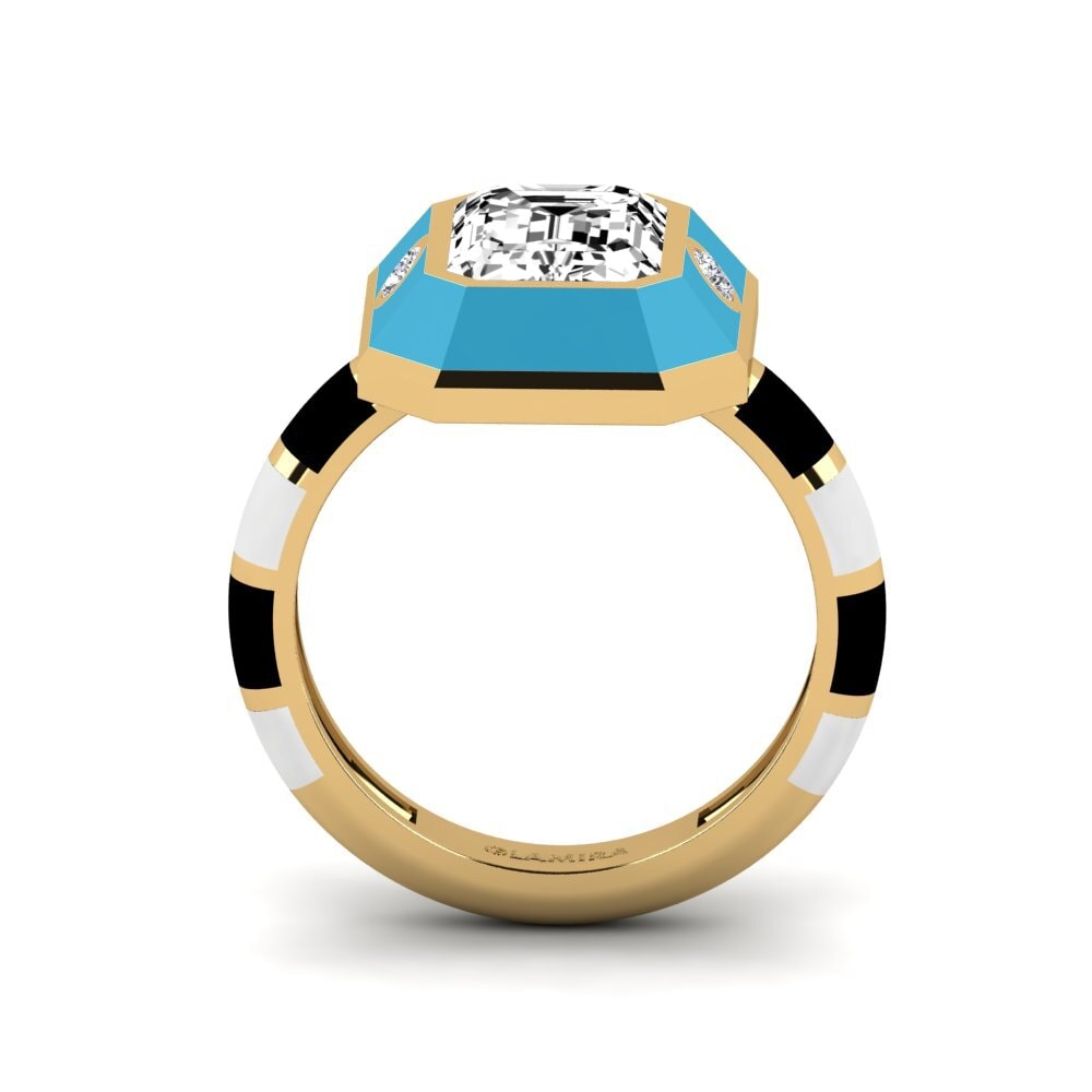 Moissanit Ring Dusj