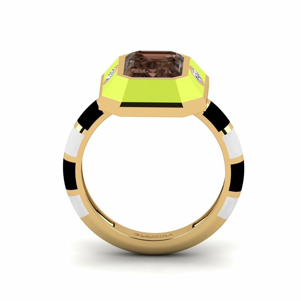 Quartz Fumé Bague Dusj
