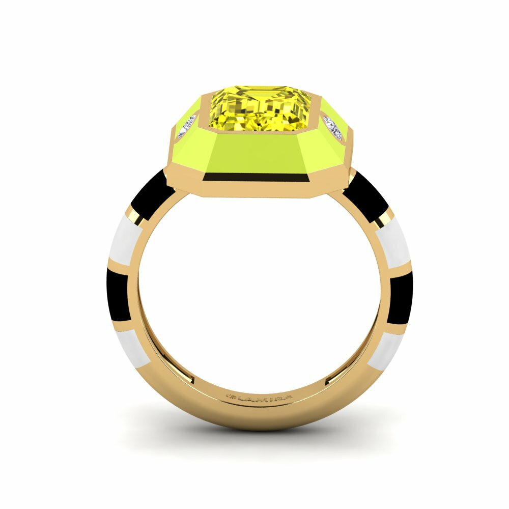 Diamant Jaune Bague Dusj