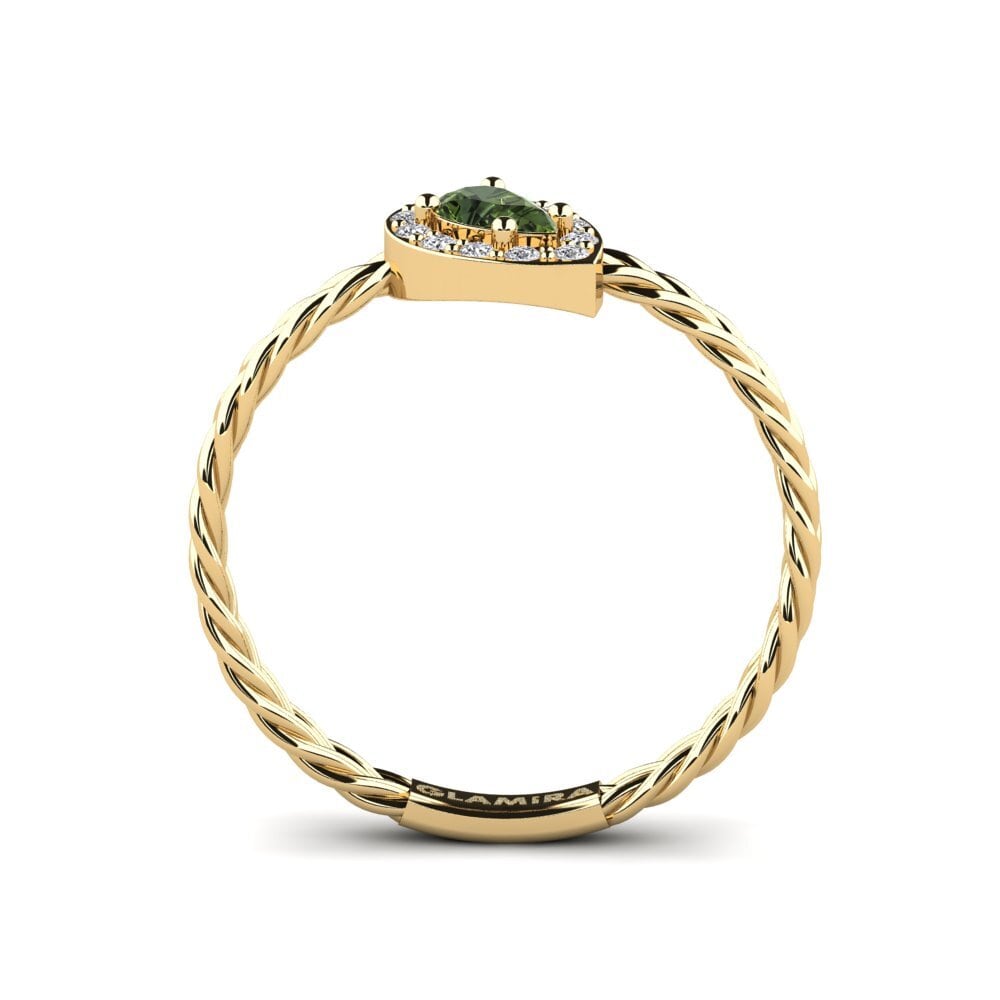 Green Sapphire Ring Dychannie