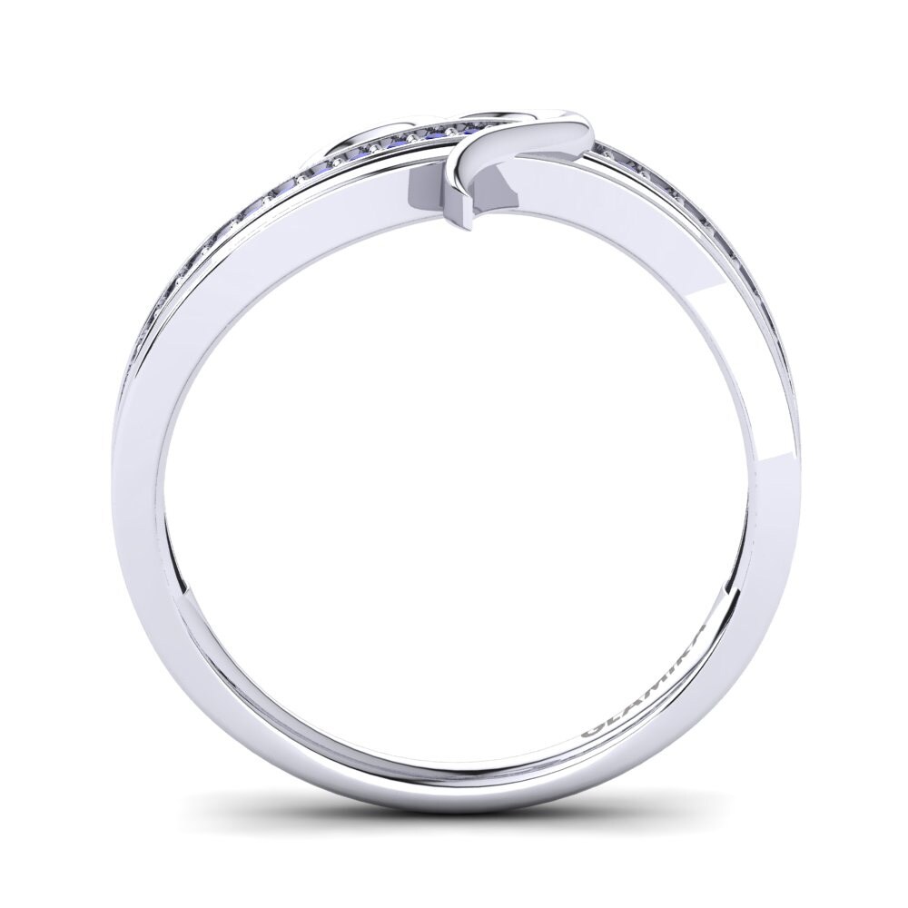 Circonita Azul Oscuro Anillo Dylane