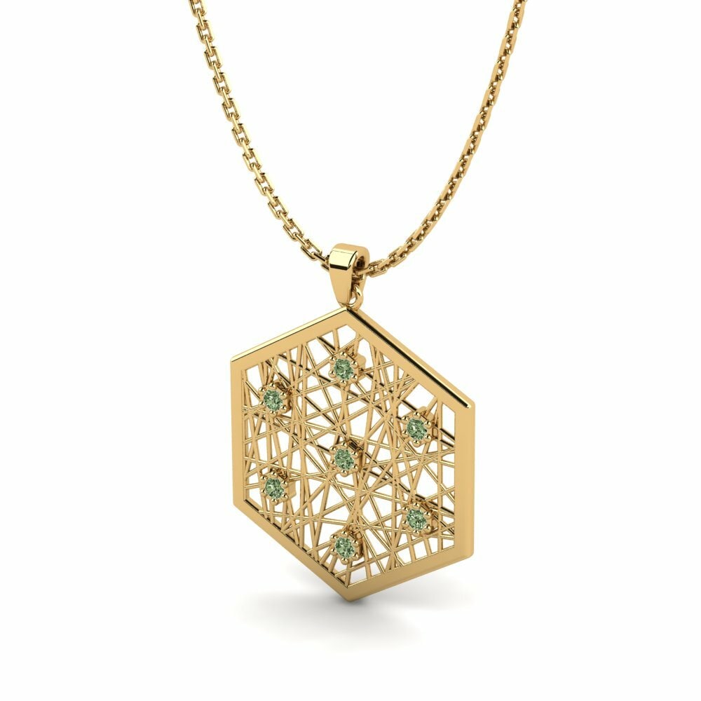 Diamante Verde Colgante de Mujer Dynadin