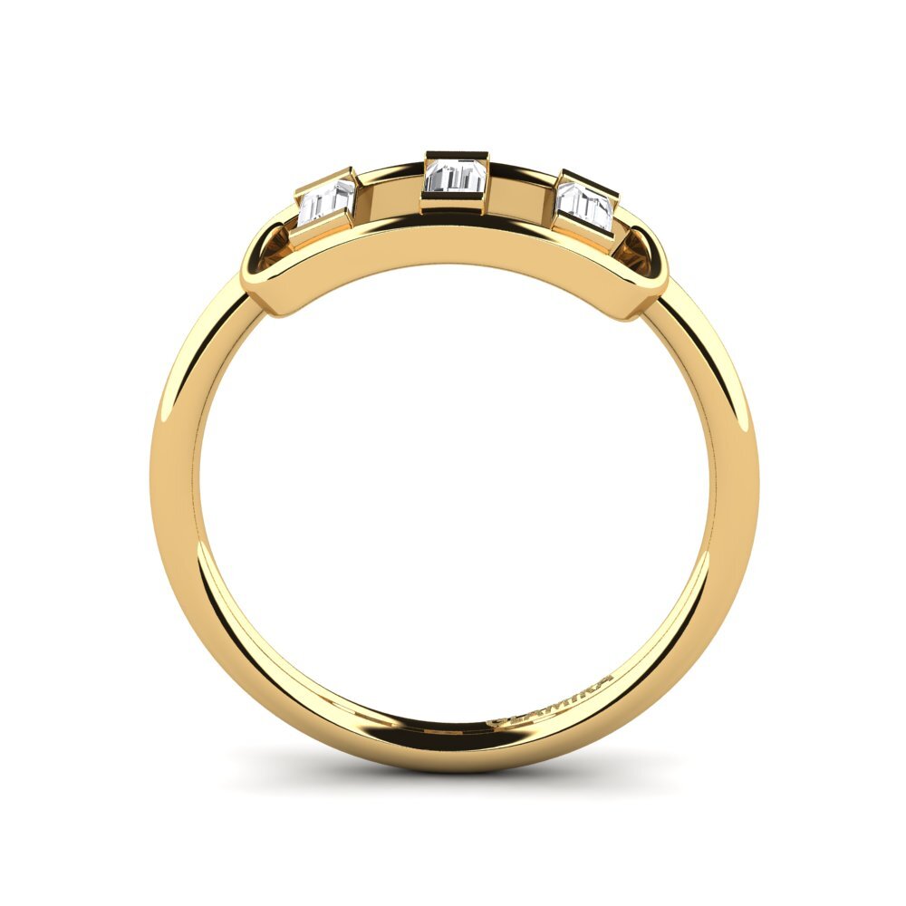 Weißer Saphir Ring Dynamisme