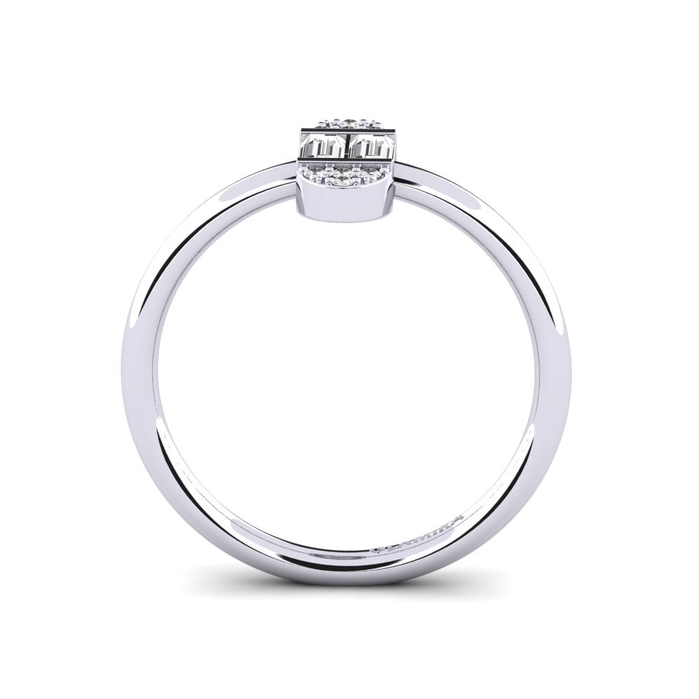 Weißer Saphir Ring Dynell