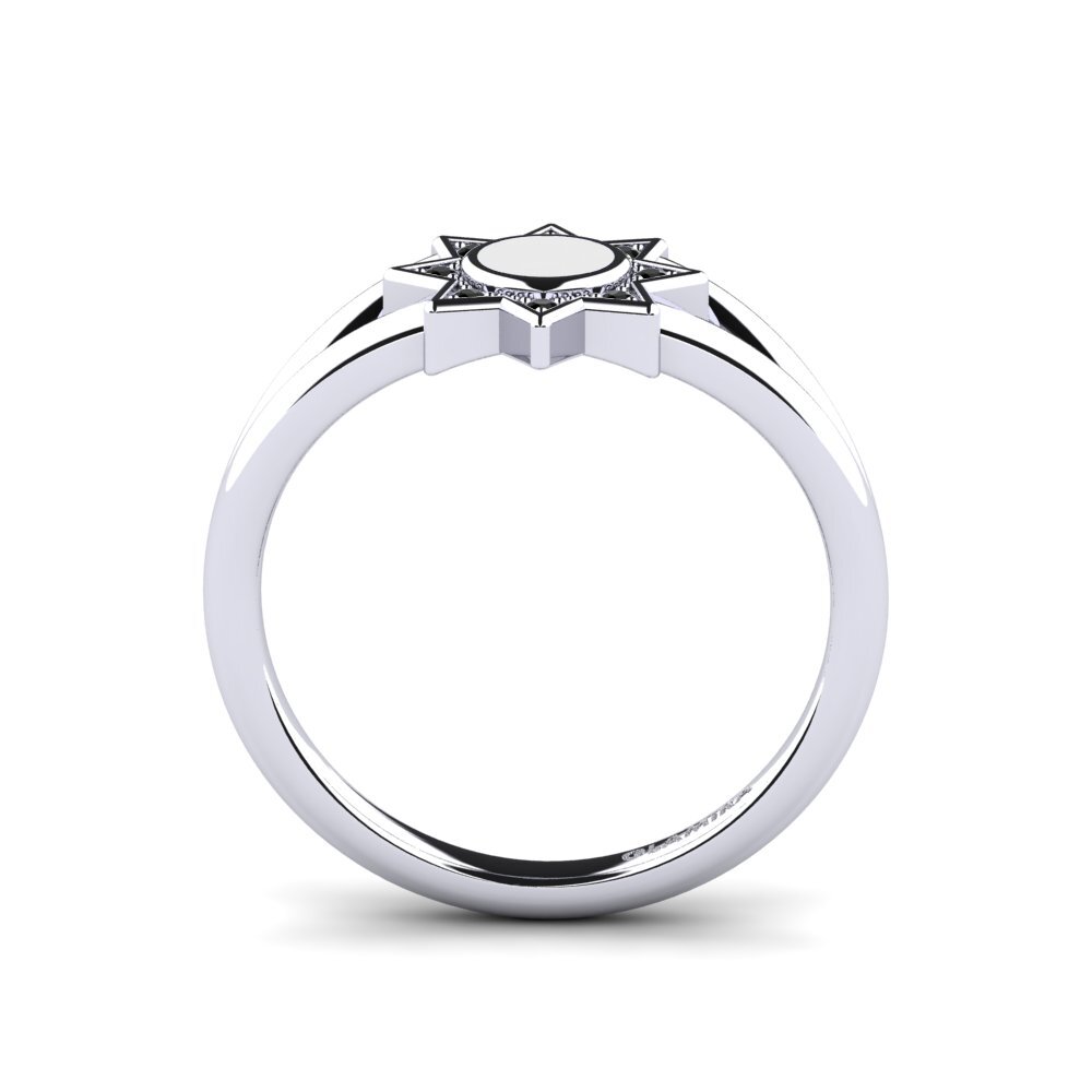 Schwarzer Diamant Ring Earner