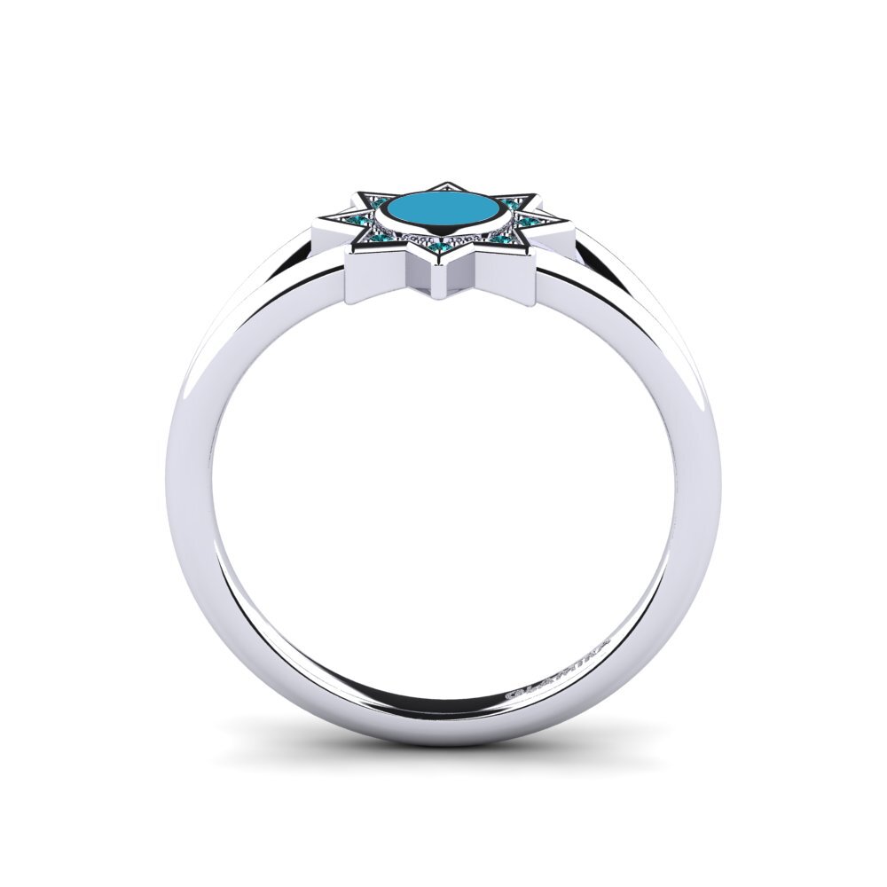 Blauer Diamant Ring Earner