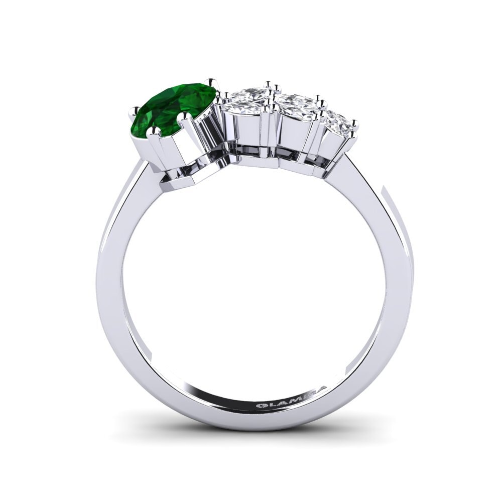 Poire Tsavorite SYLVIE Bague Ebly