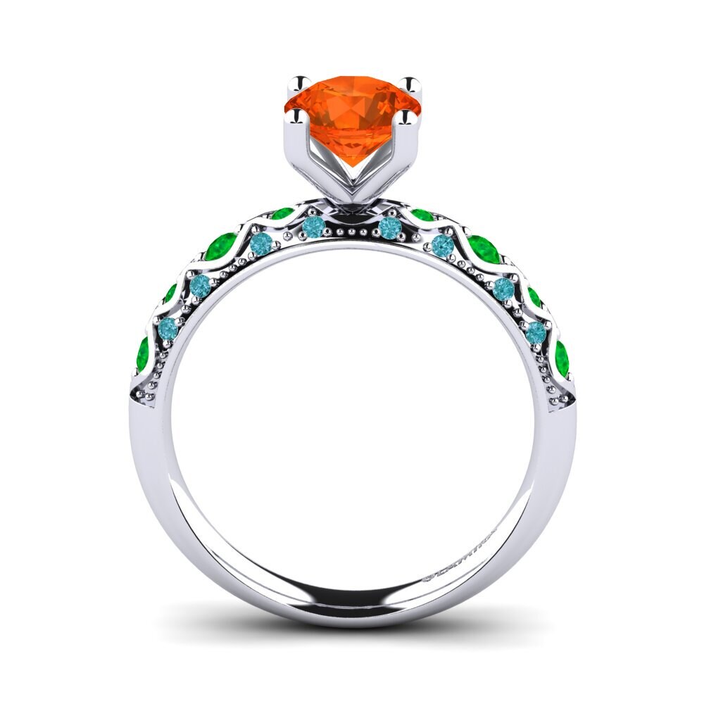 Fire-Opal Engagement Ring Ebonie