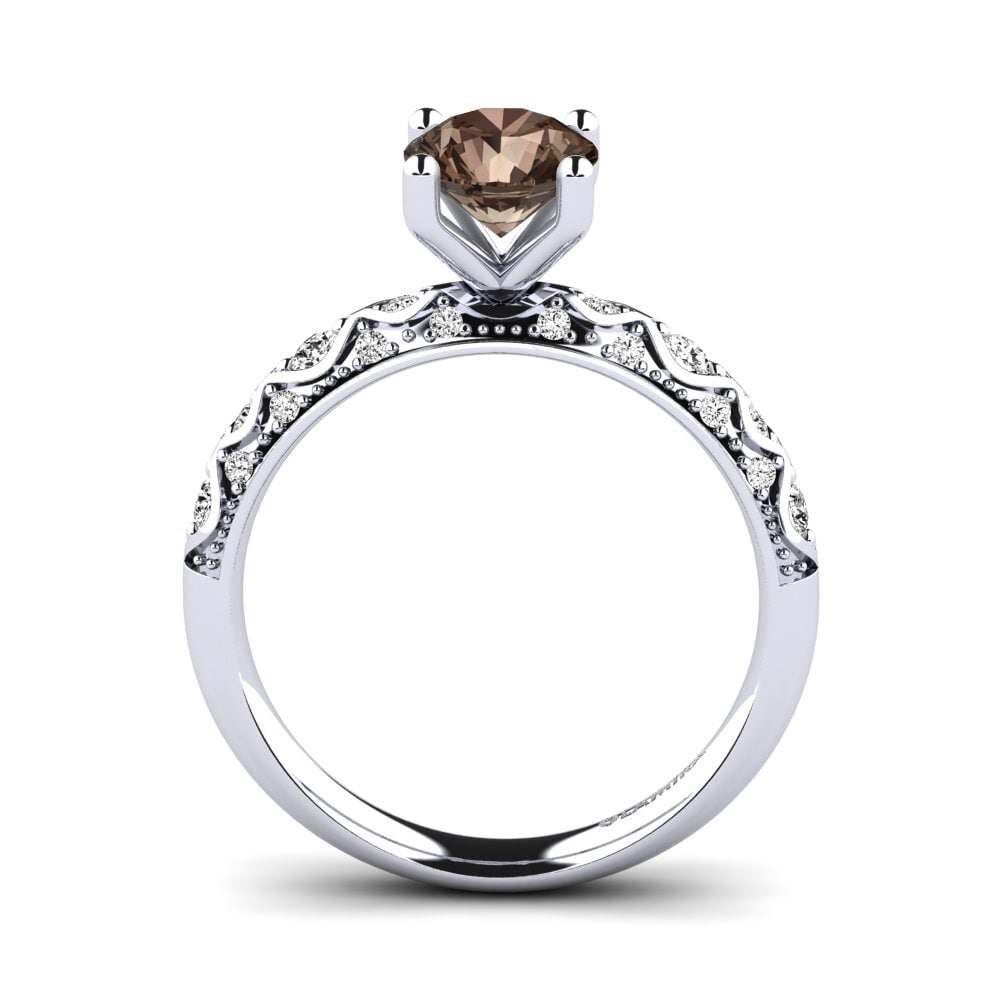 Smoky Quartz Engagement Ring Ebonie