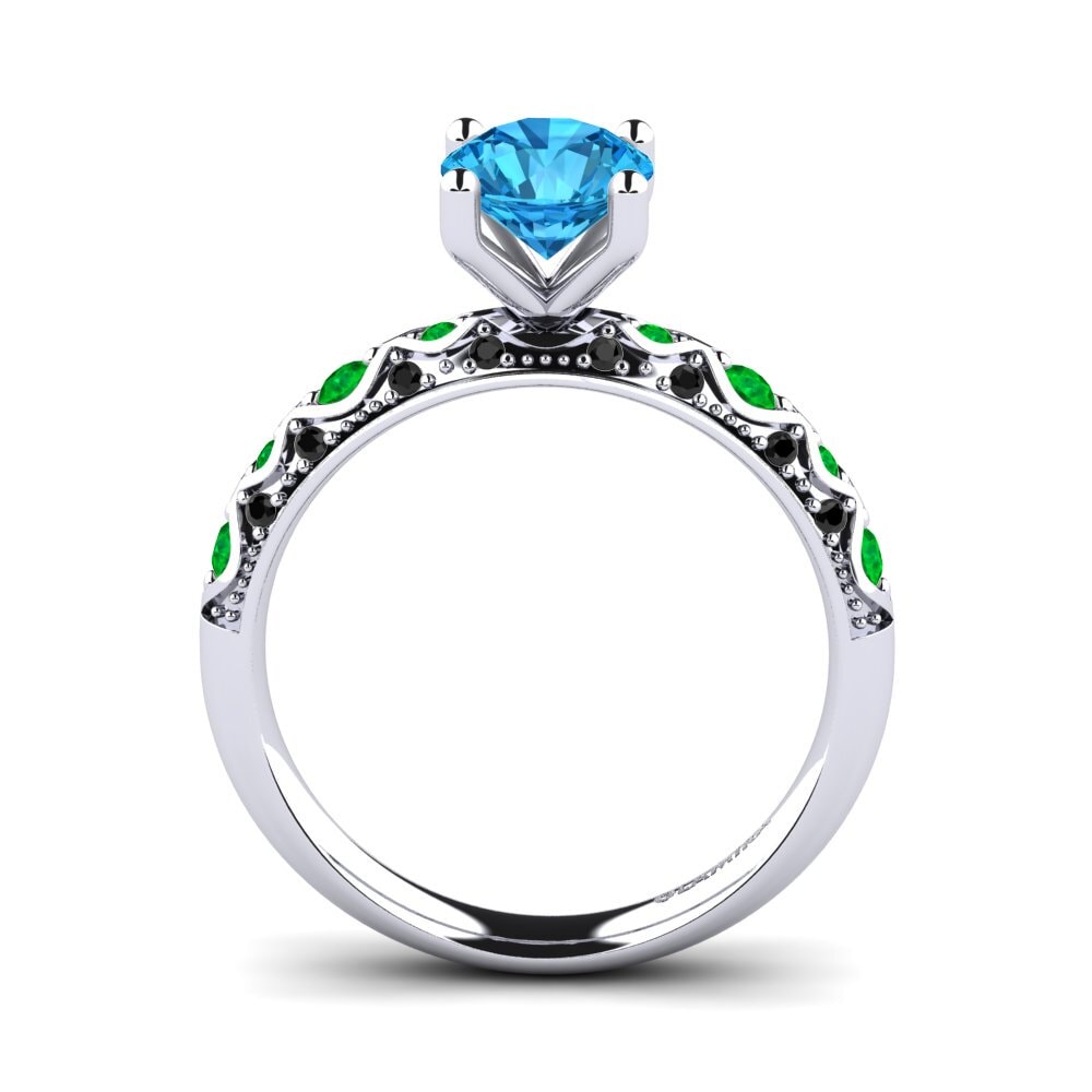 14k White Gold Engagement Ring Ebonie