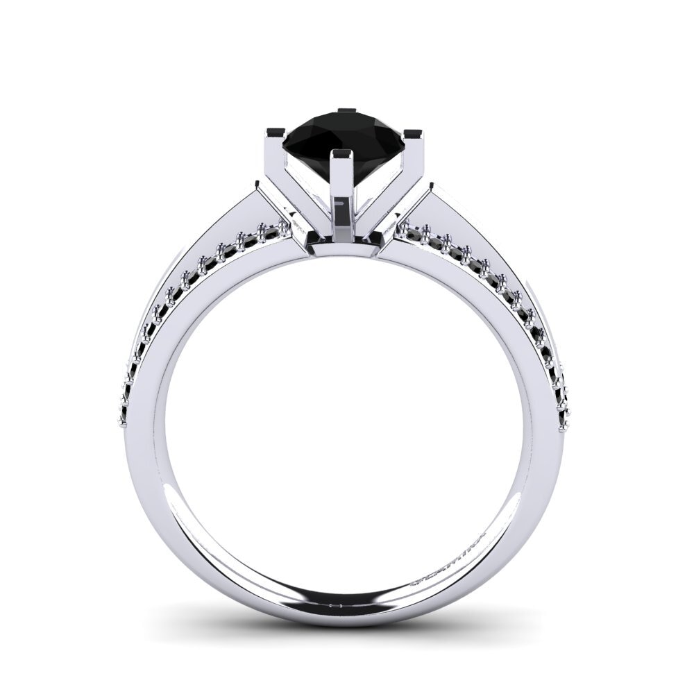 Black Diamond Engagement Ring Eddy