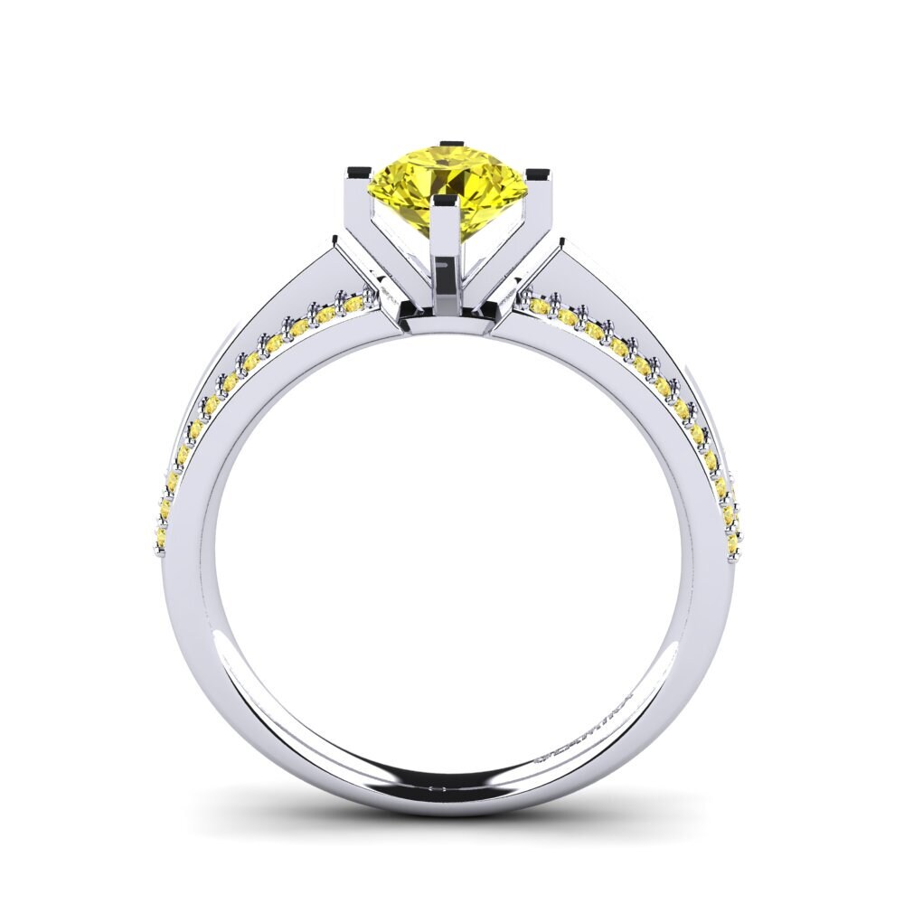 14k White Gold Engagement Ring Eddy