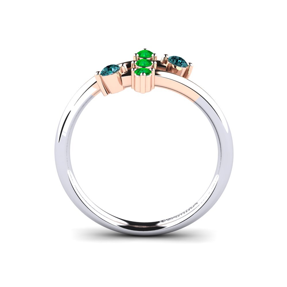 14k White & Rose Gold Ring Edelle