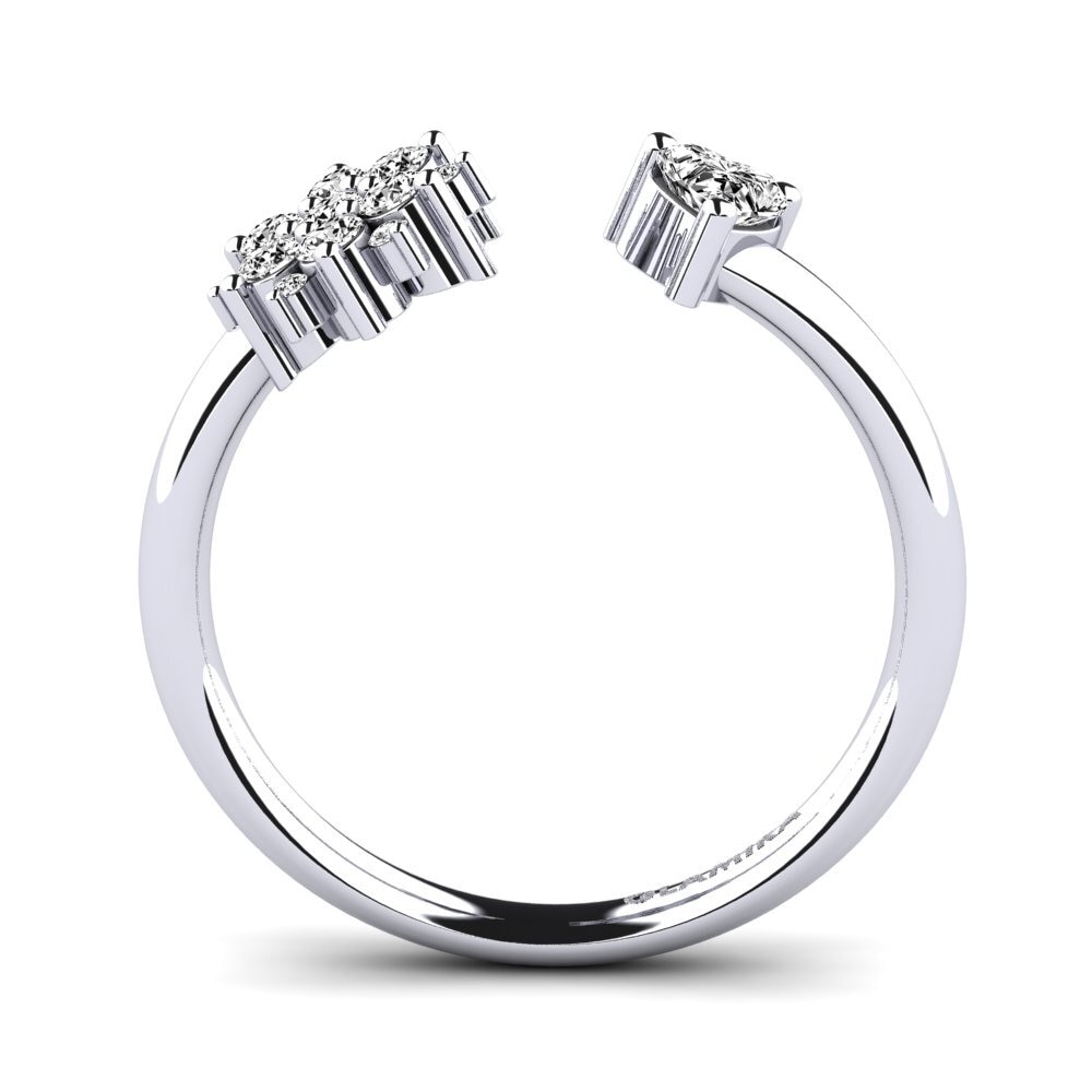 Corazón Moissanita Anillo Edelynn