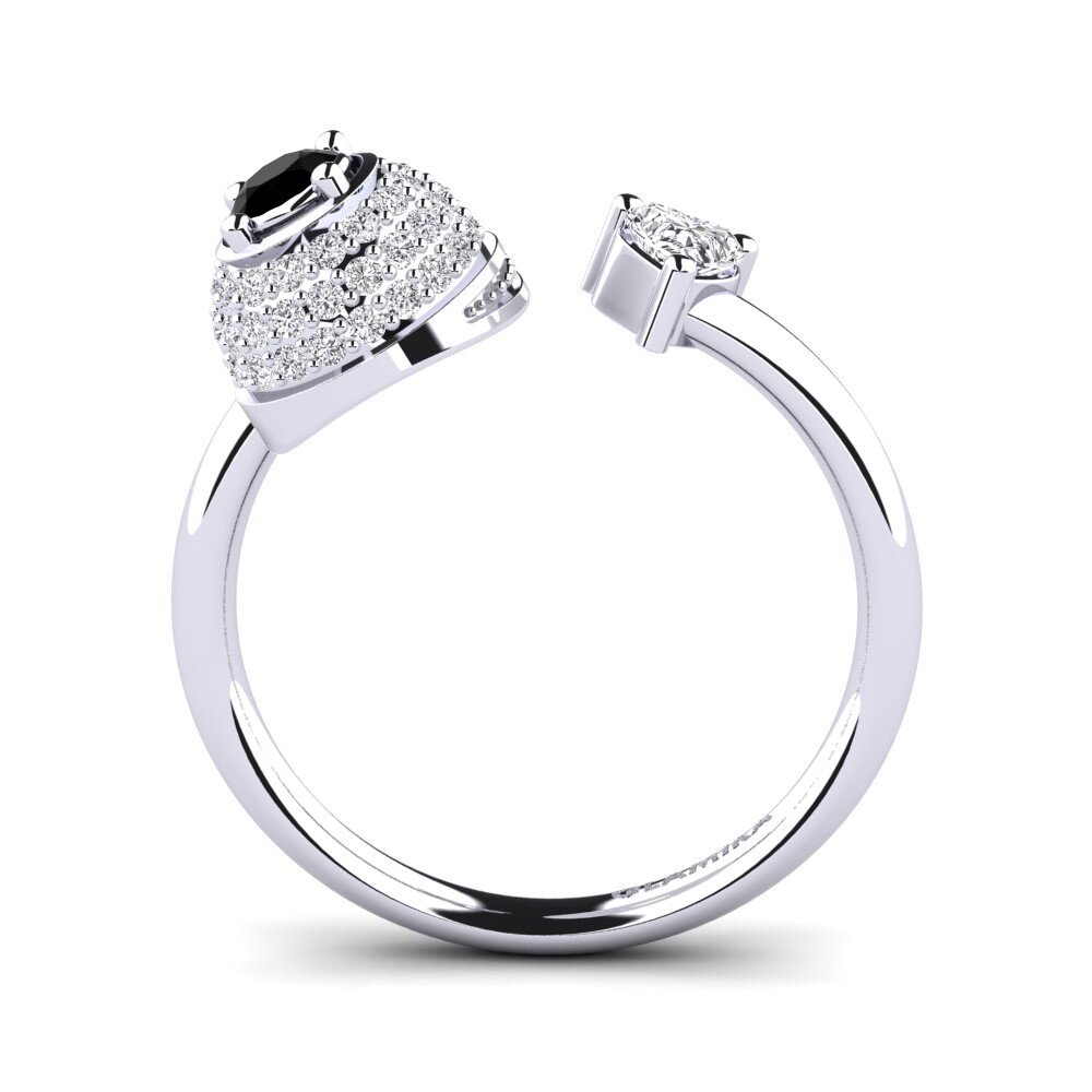 Zafiro negro Anillo Edithe