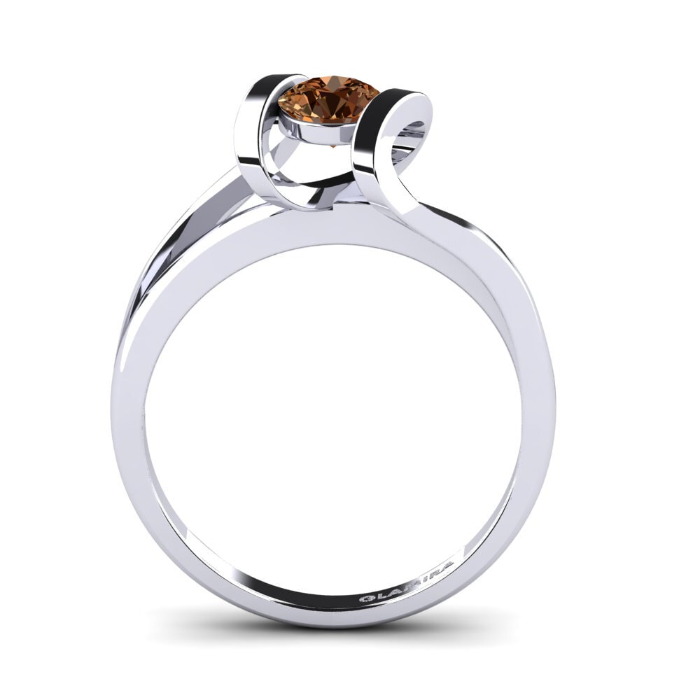 Hnědý diamant Zásnubní prsten Editta