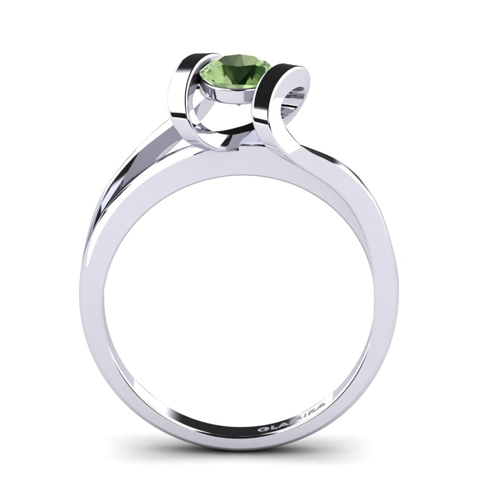Green Sapphire Engagement Ring Editta