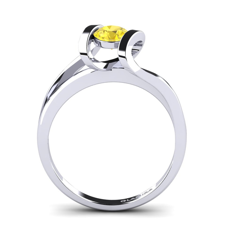 Yellow Sapphire Engagement Ring Editta
