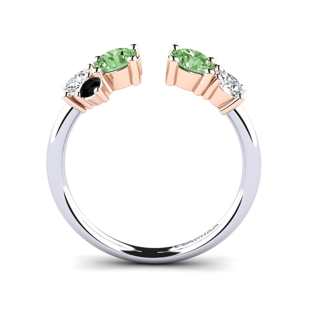 Diamante Verde Anillo Edwardeen