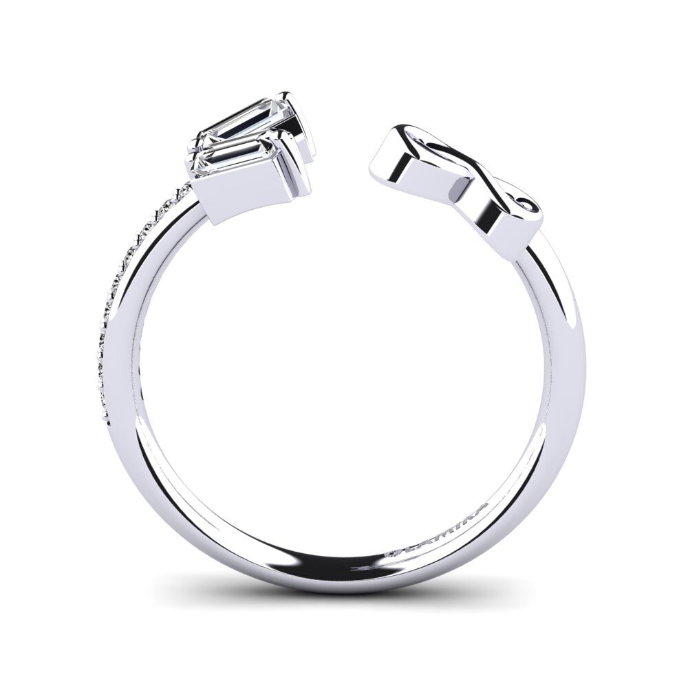 Baguette Moissanita Anillo Edy
