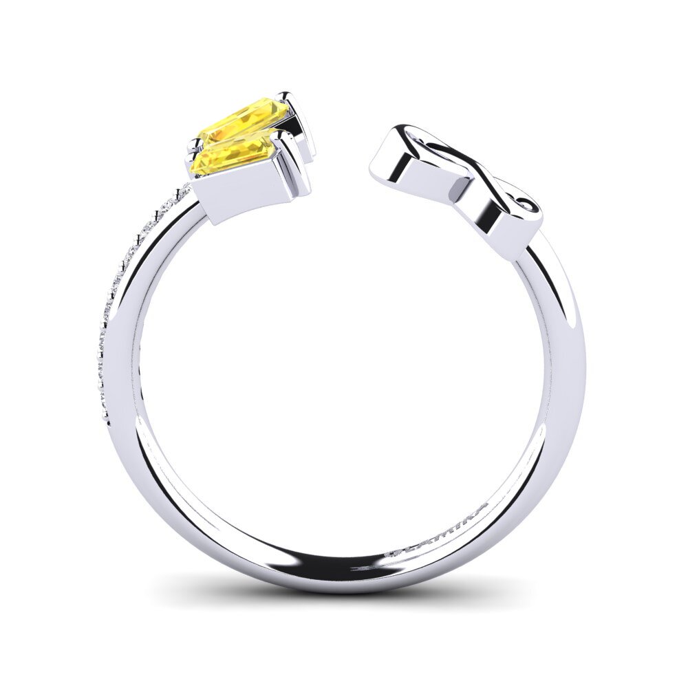 Baguette Yellow Sapphire Ring Edy
