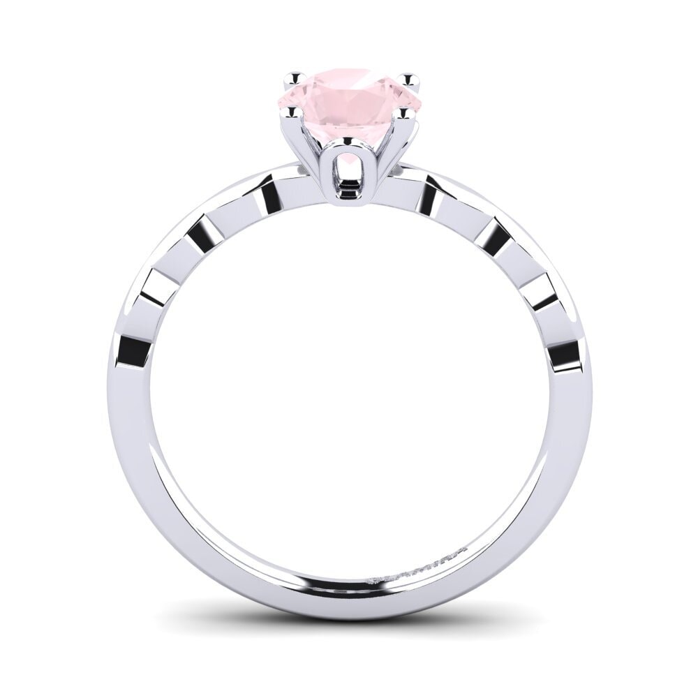 Rosenquarz Verlobungsring Effie 0.8 crt