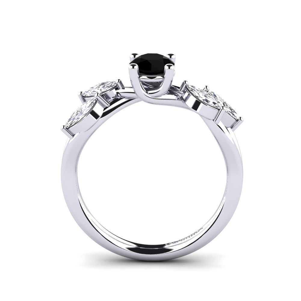 Black Diamond Engagement Ring Egbertine