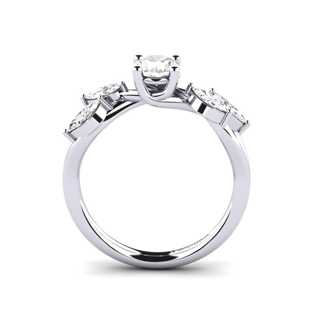 White sapphire Engagement Ring Egbertine