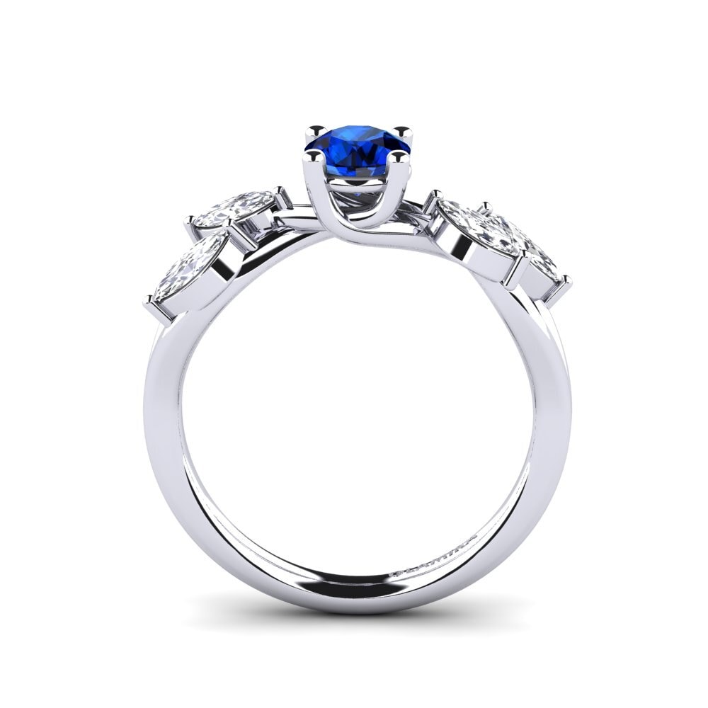 Sapphire (Lab Created) Engagement Ring Egbertine