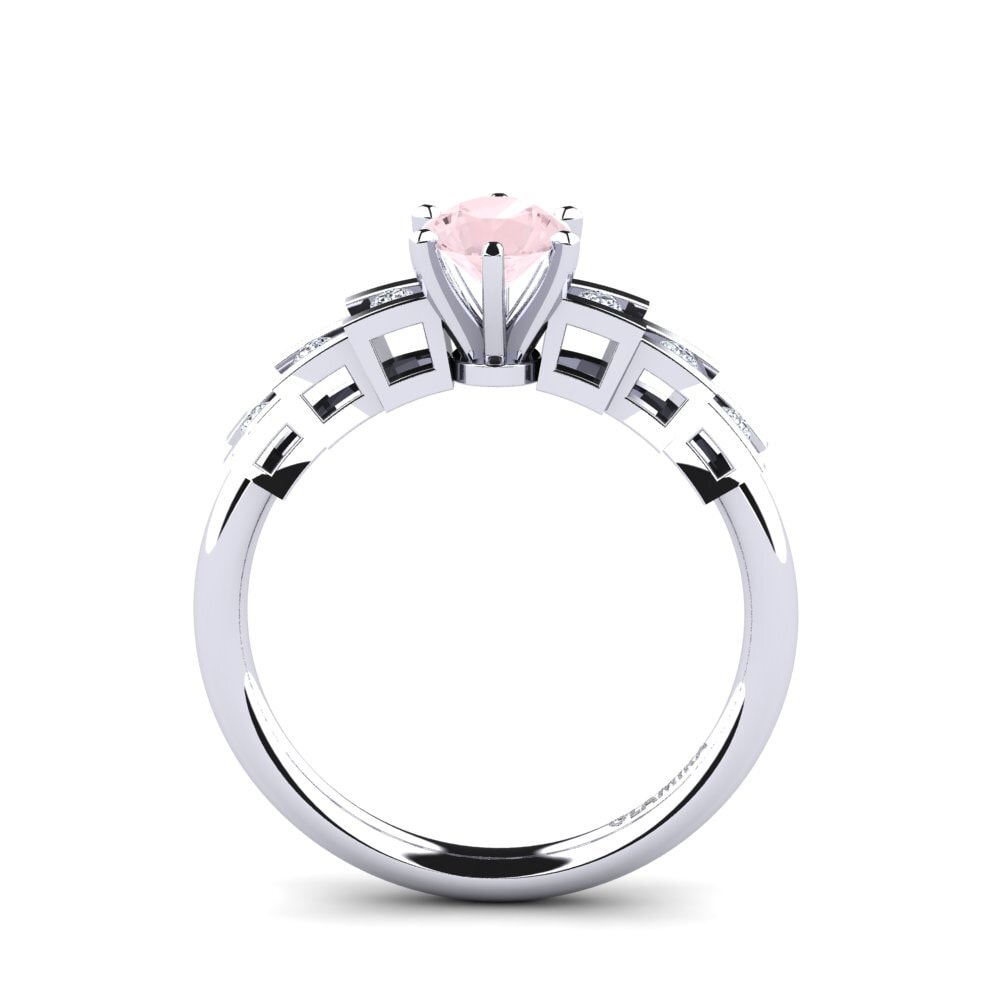 Rose Quartz Engagement Ring Egidiana