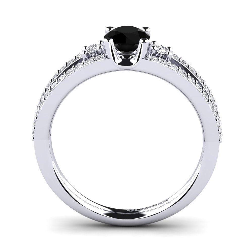 Black Diamond Engagement Ring Egilina