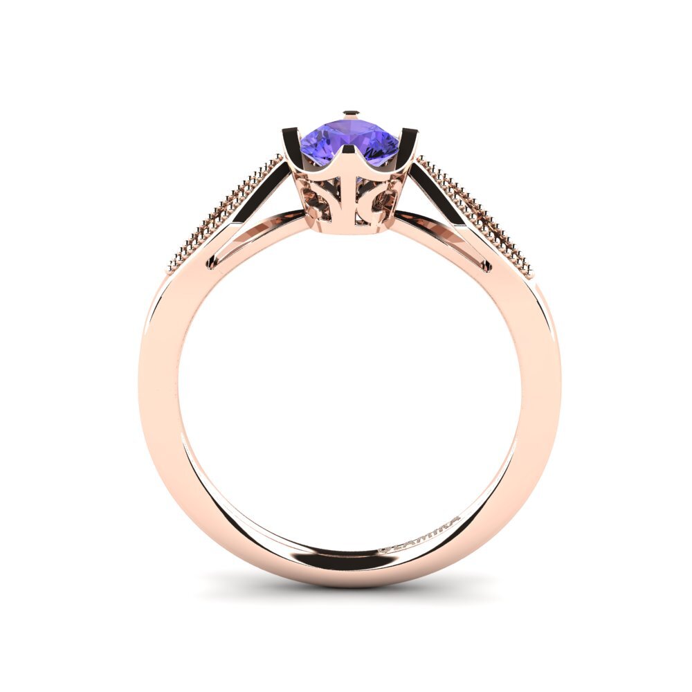Tansanit Verlobungsring Eglantine