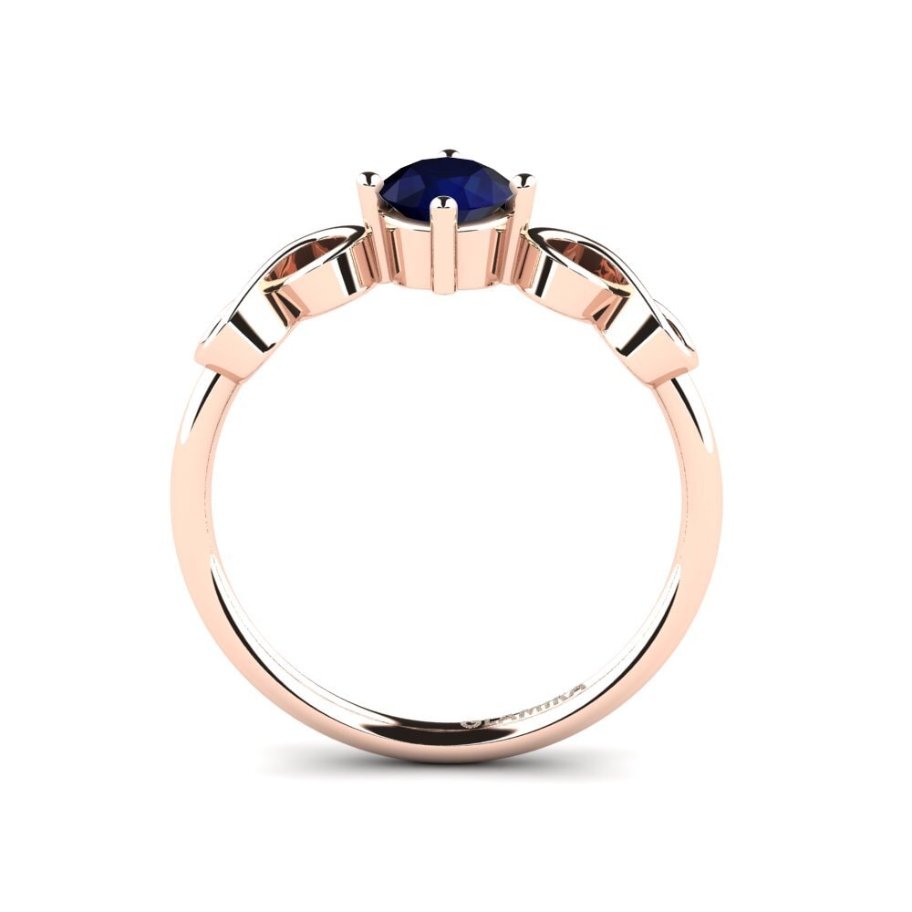 14ct Rose Gold Sapphire Women's Ring Ehtel