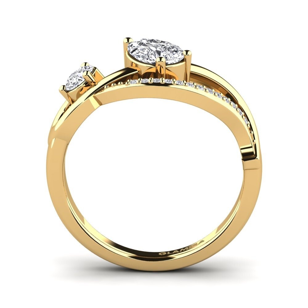 Diamante Produzido em Laboratório Anel Eider