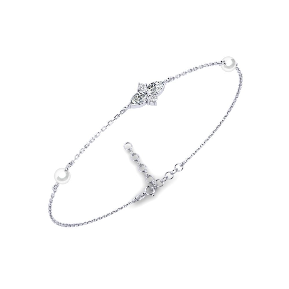 950 Platinum Zirconia Women's Bracelet Eiffel
