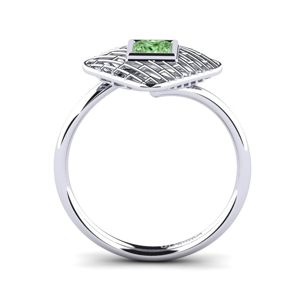 Princesa Diamante Verde Anillo Eigoloen