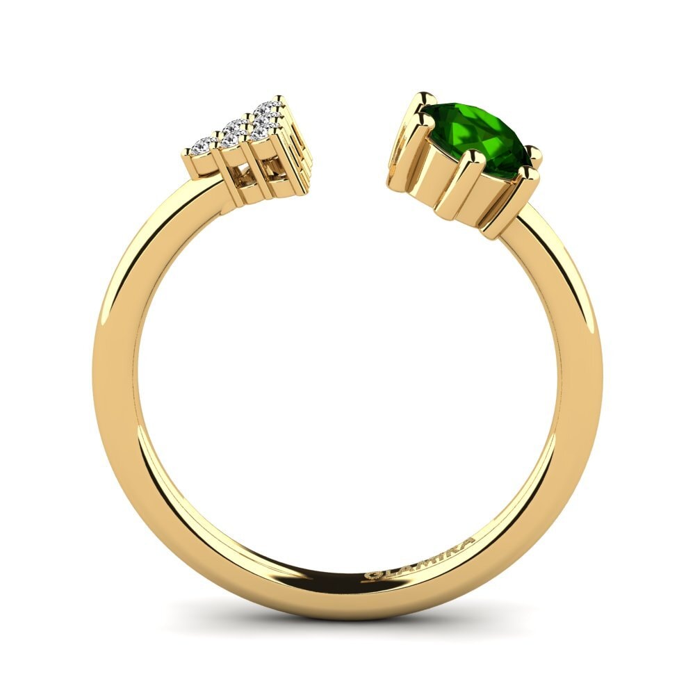 Turmalina verde Anillo Eiluned